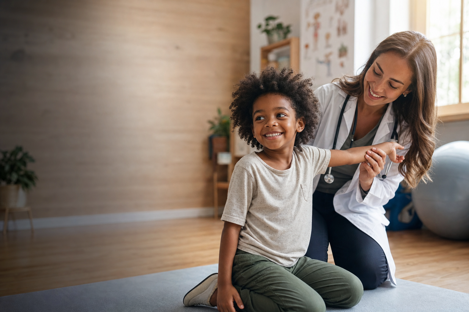 Child physiotherapy session at TERRAMED